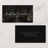 メイクアップアーティストナイトシティフォトファッションカード 名刺 (正面/裏面)