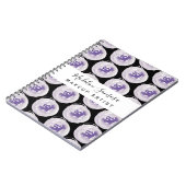 メイクアップアーティストハンドウォーターカラーポピー紫 ノートブック (左側)