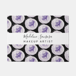 メイクアップアーティストハンドウォーター色ポピー紫ブラック ドアマット