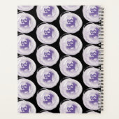 メイクアップアーティストハンドウォーター色ポピー紫ブラック プランナー手帳 (裏面)