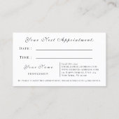 メイクアップアーティストバラまつ毛アポイントメントカードVIP 予約カード (裏面)