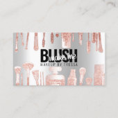 メイクアップアーティストバラグリッター+メタリックプラチナムアイス 名刺 (正面)