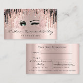 メイクアップアーティストバラスパークリップワックスグリーンアイズ 予約カード (正面/裏面)