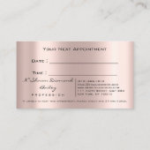 メイクアップアーティストバラスパークリップワックスグリーンアイズ 予約カード (裏面)