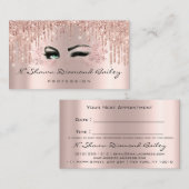 メイクアップアーティストバラスパークリップワックスブロウズアイ 予約カード (正面/裏面)