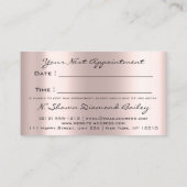 メイクアップアーティストバラスパークリップVIPシルバードリップ 予約カード (裏面)