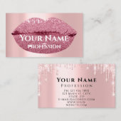 メイクアップアーティストバラドリップキスリップグリッターVIP 名刺 (正面/裏面)