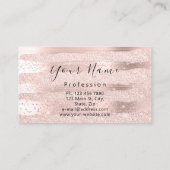 メイクアップアーティストバラ美容師まつ毛VIP 名刺 (裏面)