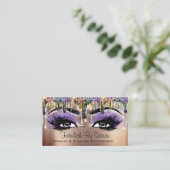 メイクアップアーティストバラ遺跡自筆証筆証筆画の滴 名刺 (スタンド正面)