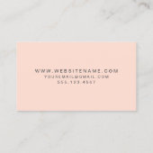 メイクアップアーティストバラ金ゴールドきらめく エレガント 名刺 (裏面)