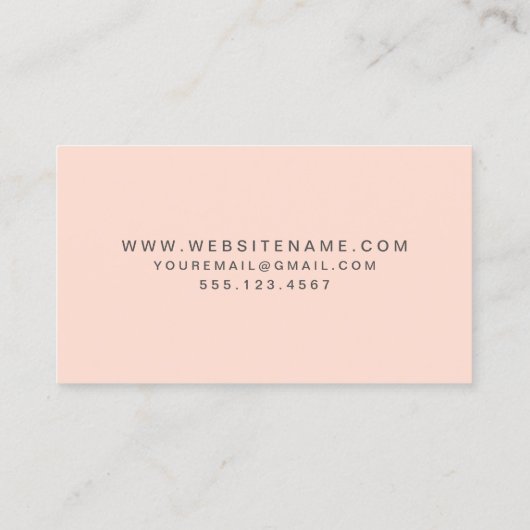 メイクアップアーティストバラ金ゴールドきらめく エレガント 名刺 (裏面)