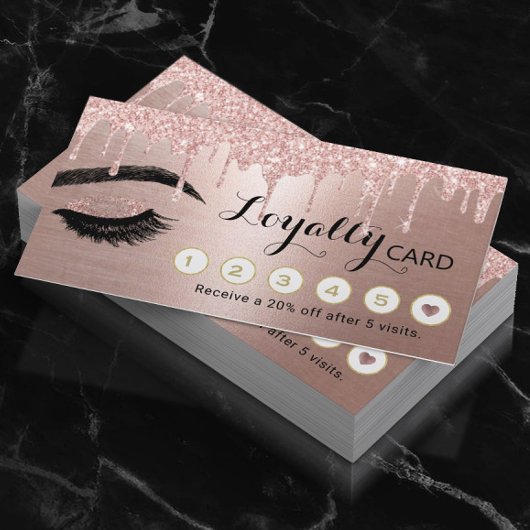 メイクアップアーティストバラ金ゴールドドライブ美しいサロンロイヤリティ ロイヤリティカード