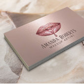 メイクアップアーティストバラ金ゴールドドリップメタル 名刺