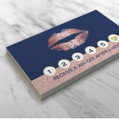 メイクアップアーティストバラ金ゴールドリップネイビーブルーロイヤリティ ロイヤリティカード