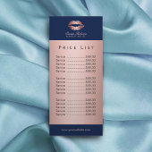 メイクアップアーティストバラ金ゴールドリップネイビーブルー価格表 ラックカード