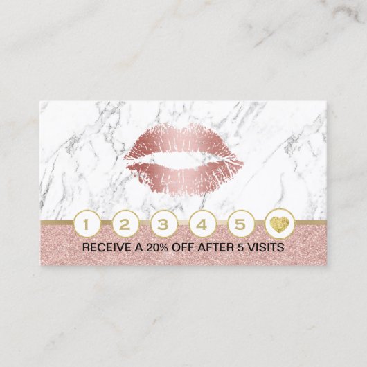 メイクアップアーティストバラ金ゴールドリップマーブルロイヤリティ ロイヤリティカード (正面)