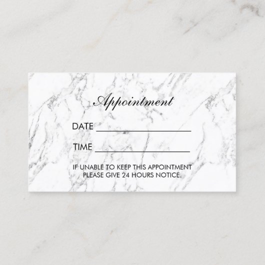 メイクアップアーティストバラ金ゴールドリップ大理石 予約カード (裏面)