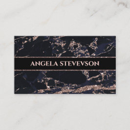 メイクアップアーティストバラ金ゴールド大理石名刺 名刺
