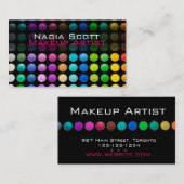 メイクアップアーティストパレットビジネスカードブライト 名刺 (正面/裏面)