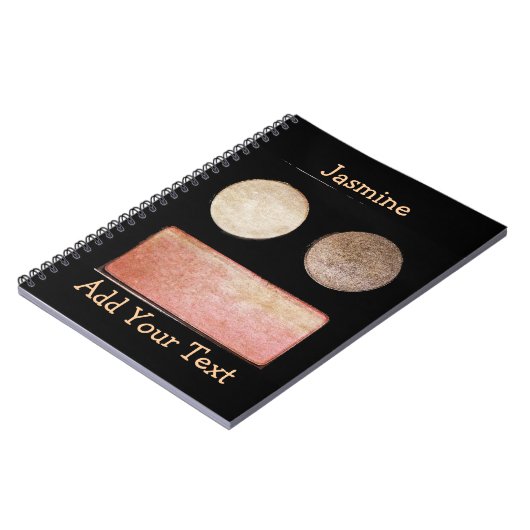 メイクアップアーティストパレット – 顔 ノートブック (左側)