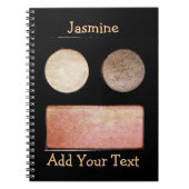 メイクアップアーティストパレット – 顔 ノートブック (正面)