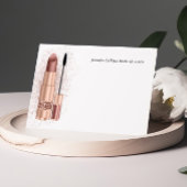 メイクアップアーティストパーソナライズされたノートカード ノートカード