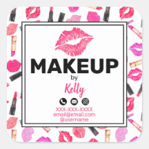 メイクアップアーティストパーソナライズされた連絡情報