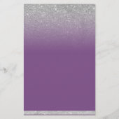 メイクアップアーティストパープルリップシルバーグリッターサロン チラシ (裏面)