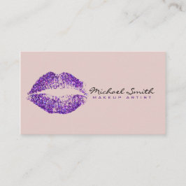 メイクアップアーティストパープルリップ#4 名刺