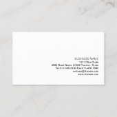 メイクアップアーティストビジネスカードカラフルアイシャドウ 名刺 (裏面)