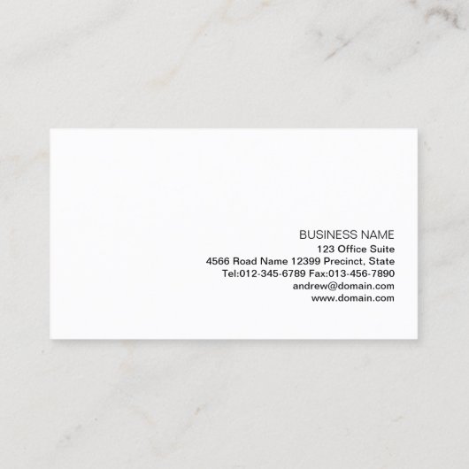 メイクアップアーティストビジネスカードカラフルアイシャドウ 名刺 (裏面)