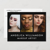 メイクアップアーティストビジネス3写真 ポストカード (正面/裏面)