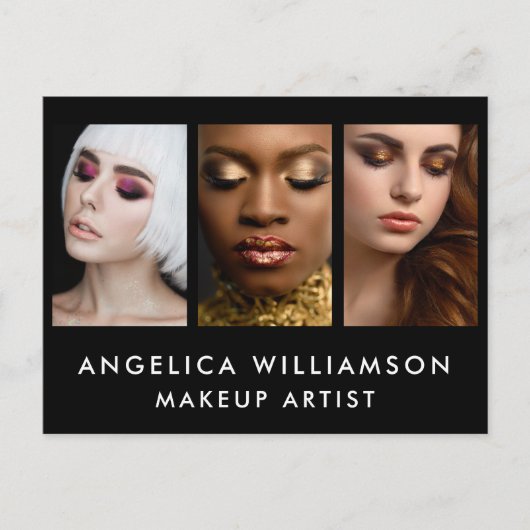 メイクアップアーティストビジネス3写真 ポストカード (正面)