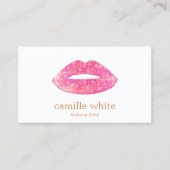 メイクアップアーティストピンクの続編リップ 名刺 (正面)