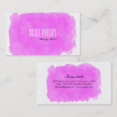 メイクアップアーティストピンクロッチ美しい名刺 名刺 (正面/裏面)