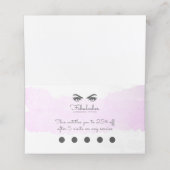 メイクアップアーティストピンク赤面眉まぶし水彩 ロイヤリティカード (内部開封)