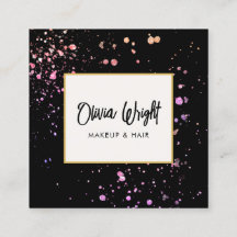 メイクアップアーティストピンク（ばちゃばちゃ）跳ねる署名スクリプト