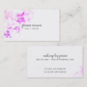 メイクアップアーティストファッションデザイナー美容師 名刺 (正面/裏面)