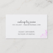 メイクアップアーティストファッションデザイナー美容師 名刺 (裏面)