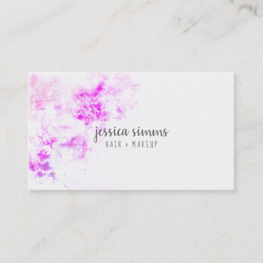 メイクアップアーティストファッションデザイナー美容師 名刺 (正面)