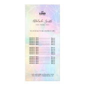 メイクアップアーティストフェイクのホログラフィック幾何学 ラックカード (正面)