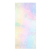 メイクアップアーティストフェイクのホログラフィック幾何学 ラックカード (裏面)