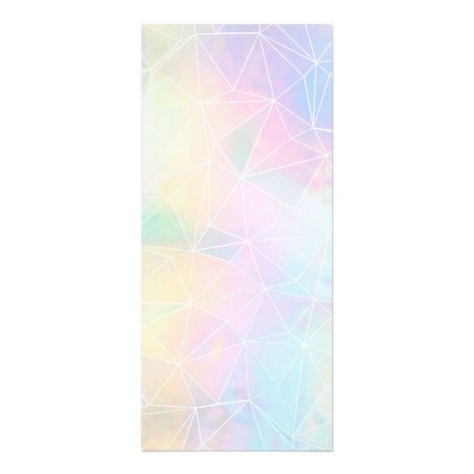 メイクアップアーティストフェイクのホログラフィック幾何学 ラックカード (裏面)