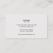 メイクアップアーティストフェイク金ゴールドリーフリネン見たオレンジ 名刺 (裏面)