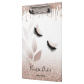 メイクアップアーティストフローラの点滅スパークドリップバラ金ゴールド クリップボード (左)