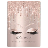 メイクアップアーティストブラウンズラッシュスパーク紙吹雪金ゴールド クリップボード (裏面)