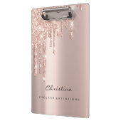 メイクアップアーティストブラウンワックスラッシュスパークイベントプランナー クリップボード (左)