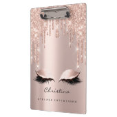 メイクアップアーティストブラウンワックスラッシュスパークイベント眼 クリップボード (左)