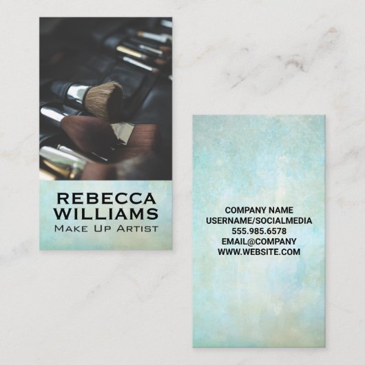 メイクアップアーティストブラシツール 名刺 (正面/裏面)
