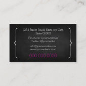 メイクアップアーティストブラシ/コスメティックブラシ 名刺 (裏面)